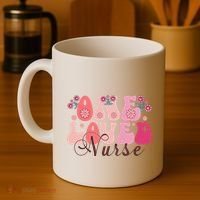 Cute Retro Valentine One Loved Nurse Coffee Mug thumb 4