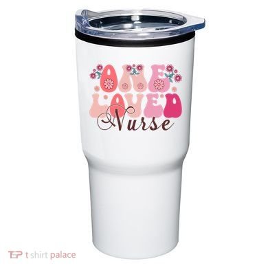 Cute Retro Valentine One Loved Nurse Tumbler