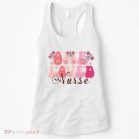 Cute Retro Valentine One Loved Nurse Women's Tank Top thumb 0