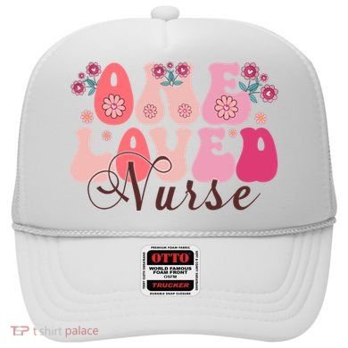 Cute Retro Valentine One Loved Nurse Hat