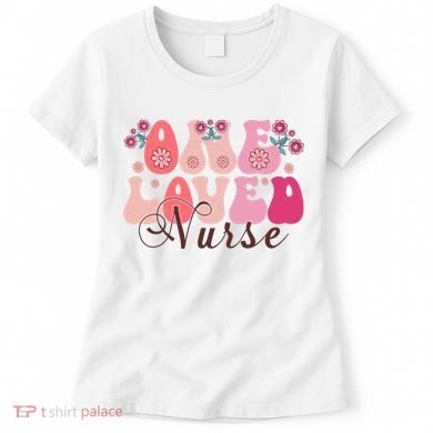 Cute Retro Valentine One Loved Nurse Women's T-Shirt