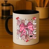 Cute Retro Valentines Day Nurse Heart Ribbon Coffee Mug thumb 4
