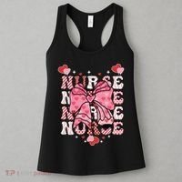 Cute Retro Valentines Day Nurse Heart Ribbon Women's Tank Top thumb 3