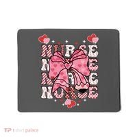 Cute Retro Valentines Day Nurse Heart Ribbon Mousepad thumb 0