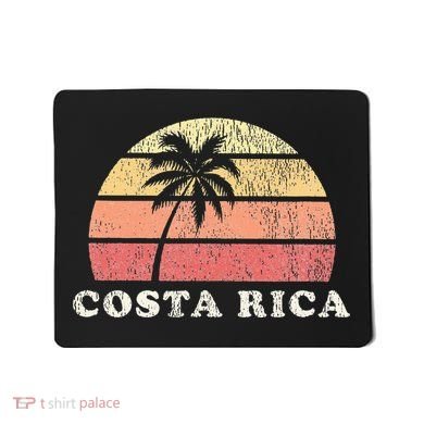 Costa Rica Vintage 70s Retro Throwback Design Mousepad
