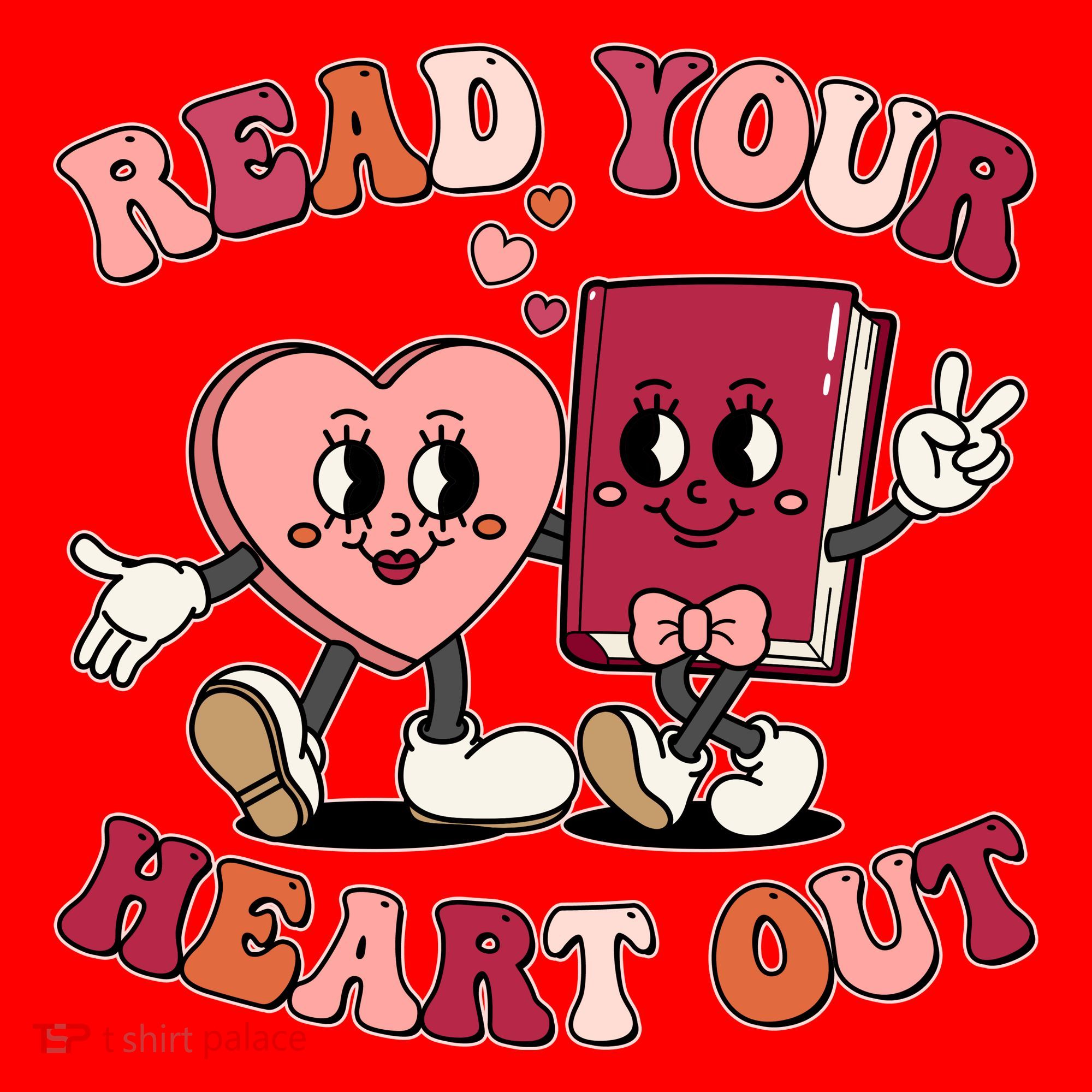 Cute Retro Valentine Read Your Heart Out Book Lover Reading Fan Santa Hat