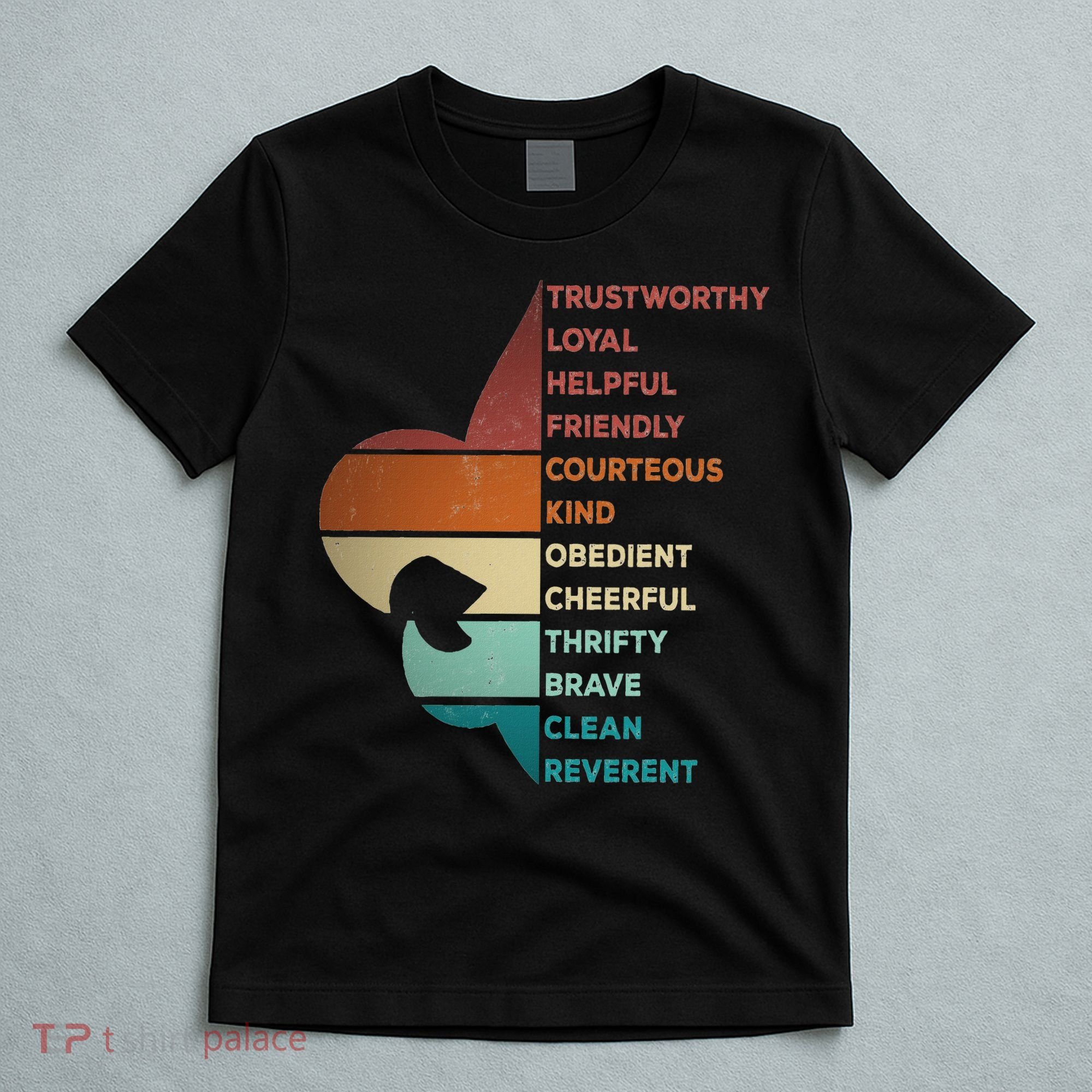 Cool Retro Vintage Style Scouting Law T-Shirt