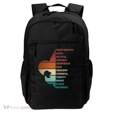 Cool Retro Vintage Style Scouting Law Backpack
