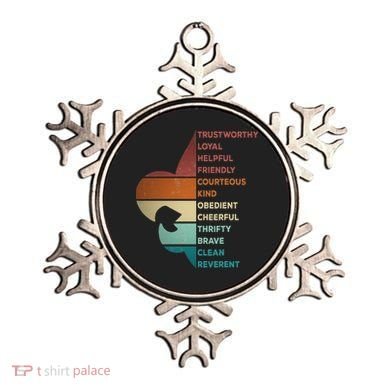 Cool Retro Vintage Style Scouting Law Ornament