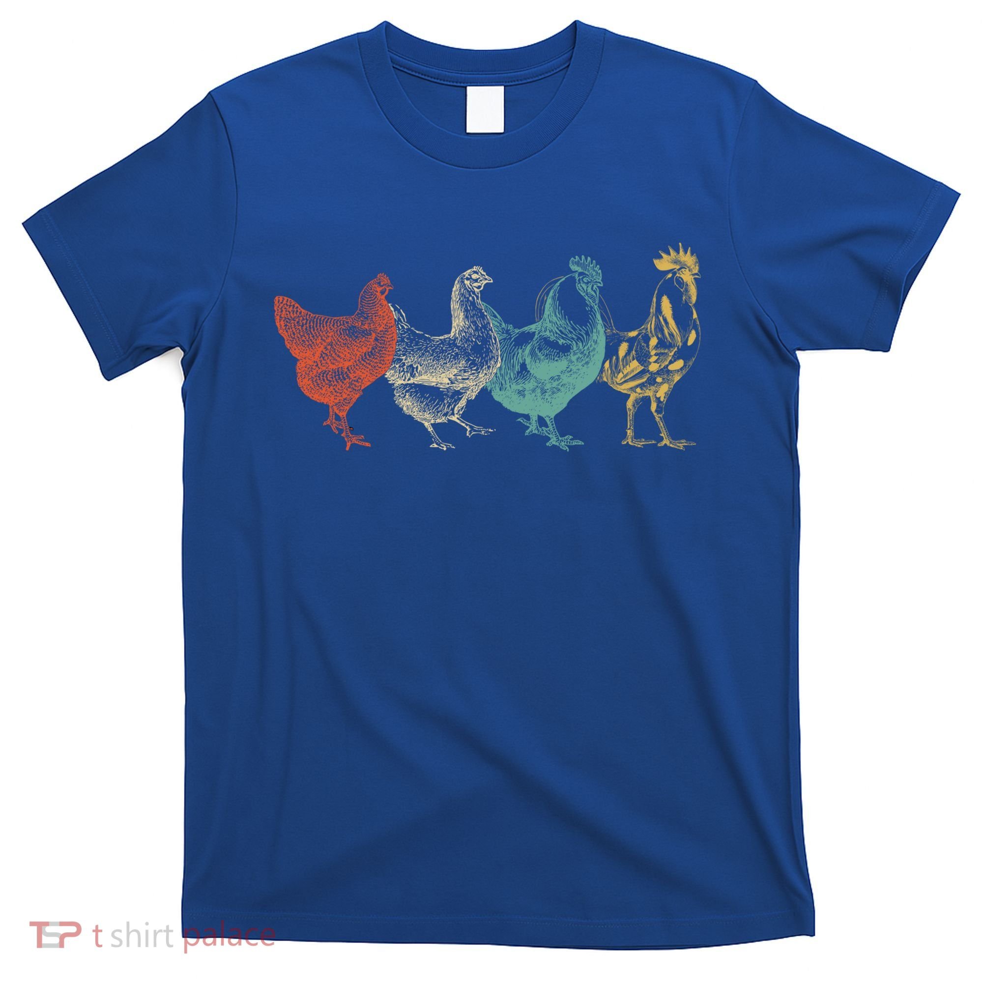 Chicken Retro Vintage Poultry Farmer Women Men Farm Lover Gift T-Shirt