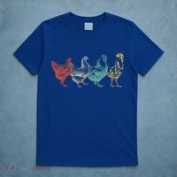 Chicken Retro Vintage Poultry Farmer Women Men Farm Lover Gift T-Shirt thumb 5