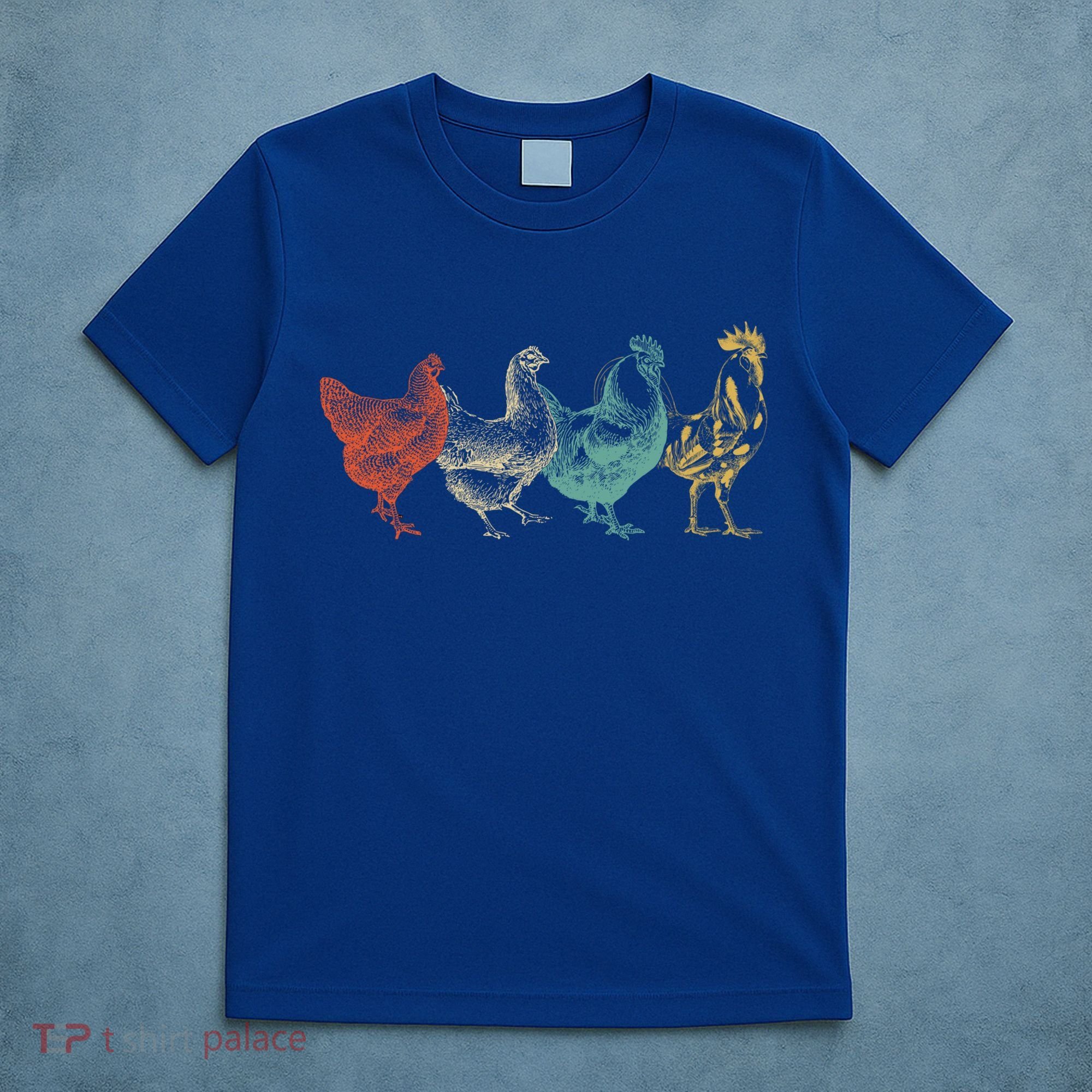 Chicken Retro Vintage Poultry Farmer Women Men Farm Lover Gift T-Shirt