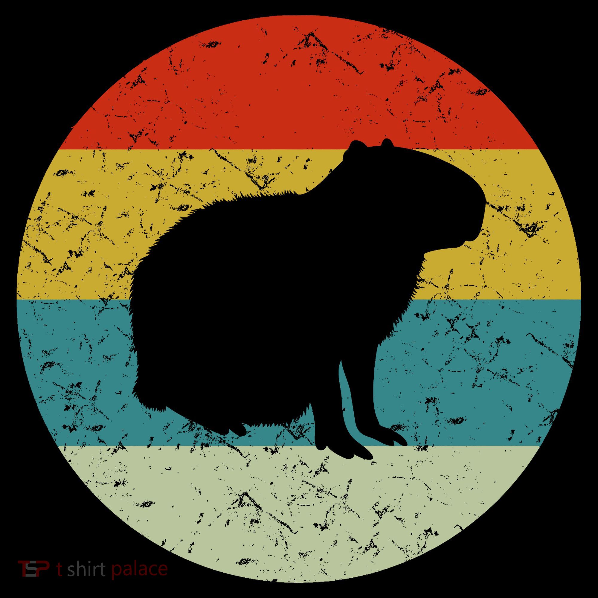 Capybara Retro Vintage T-Shirt