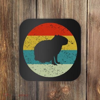Capybara Retro Vintage Coaster
