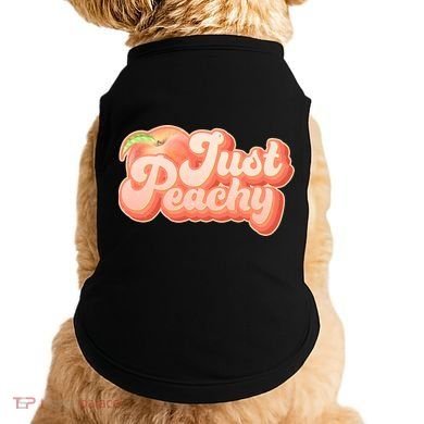 Cute Retro Vintage Just Peachy Doggie Tank