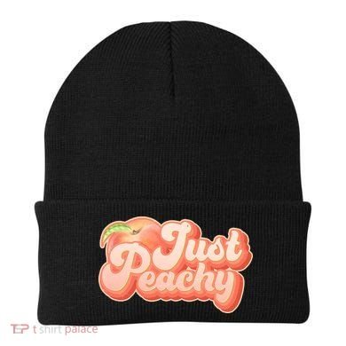 Cute Retro Vintage Just Peachy Beanie