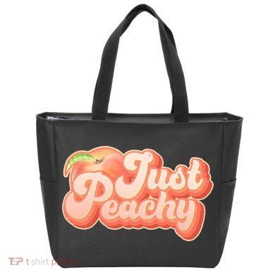 Cute Retro Vintage Just Peachy Tote Bag