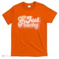 Cute Retro Vintage Just Peachy T-Shirt thumb 0