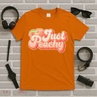 Cute Retro Vintage Just Peachy T-Shirt thumb 5