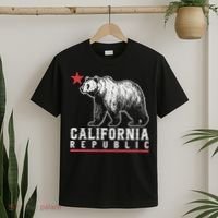 California Republic Vintage Cali Bear Star T-Shirt thumb 2