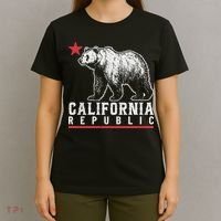 California Republic Vintage Cali Bear Star T-Shirt thumb 4