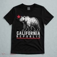 California Republic Vintage Cali Bear Star T-Shirt thumb 5