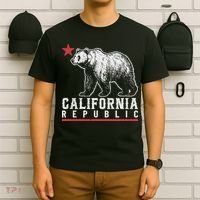 California Republic Vintage Cali Bear Star T-Shirt thumb 6