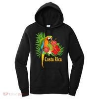 Costa Rica Vacation Parrot Tropical Flowers Women's Hoodie thumb 0