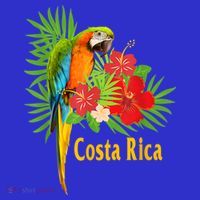 Costa Rica Vacation Parrot Tropical Flowers T-Shirt thumb 7