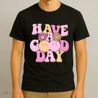 Cute Retro Vintage Hippy 60s Have A Good Day T-Shirt thumb 3