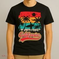 California Retro Vintage Print T-Shirt thumb 3