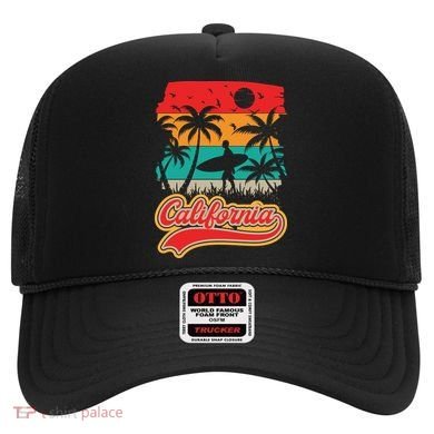 California Retro Vintage Print Hat