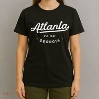 Classic Retro Vintage Atlanta Georgia Usa Atl 1847 Novelty T-Shirt thumb 4