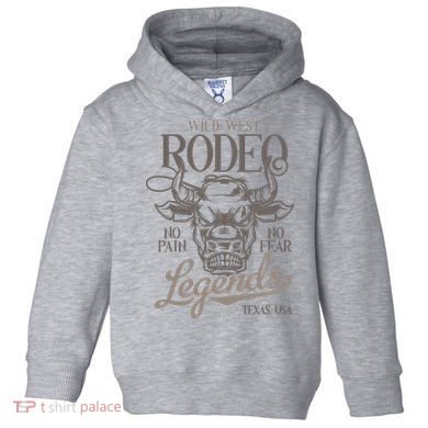 Cowboy Rodeo Wild West Texas Toddler Hoodie