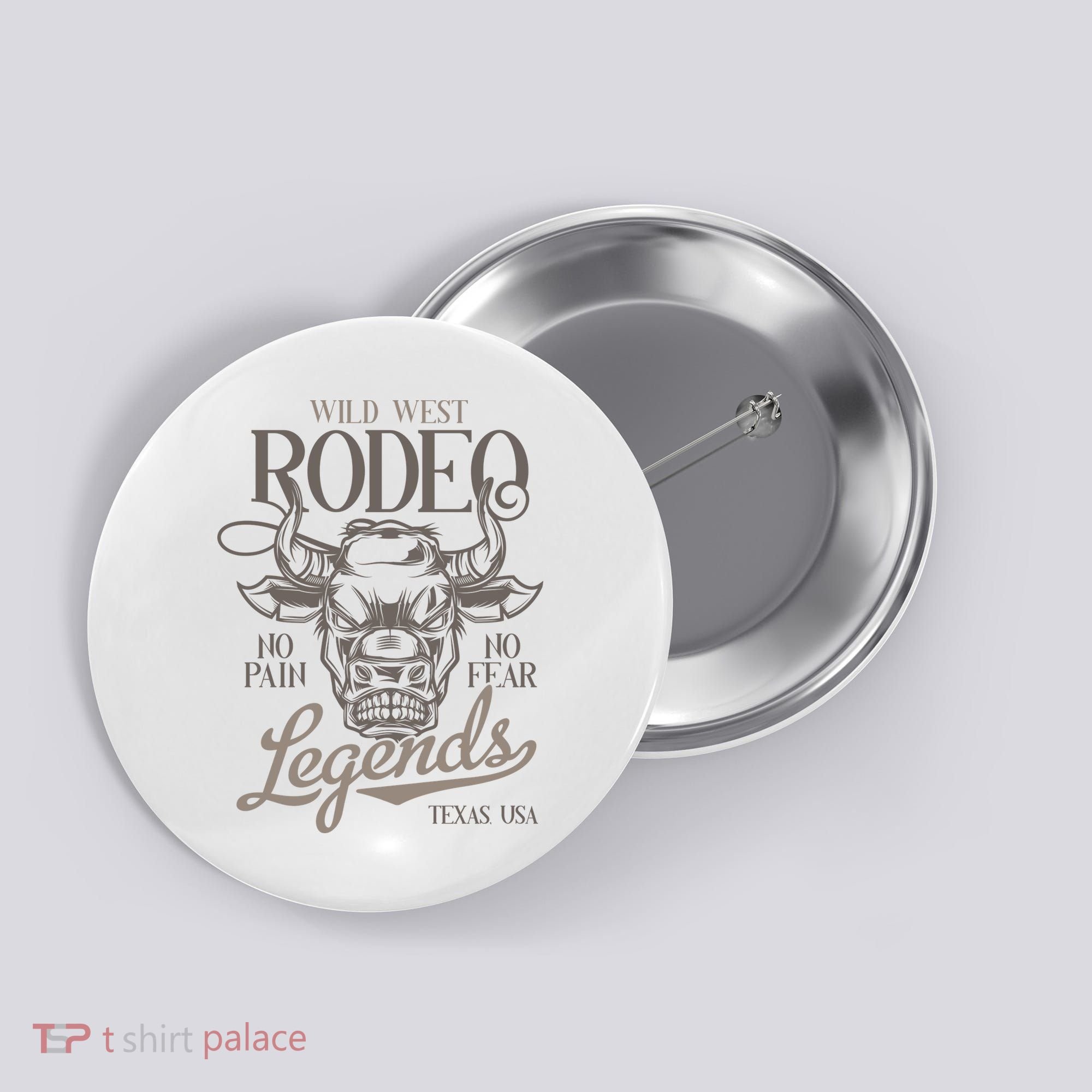 Cowboy Rodeo Wild West Texas Button