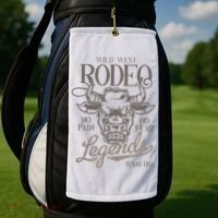 Cowboy Rodeo Wild West Texas Golf Towel thumb 2