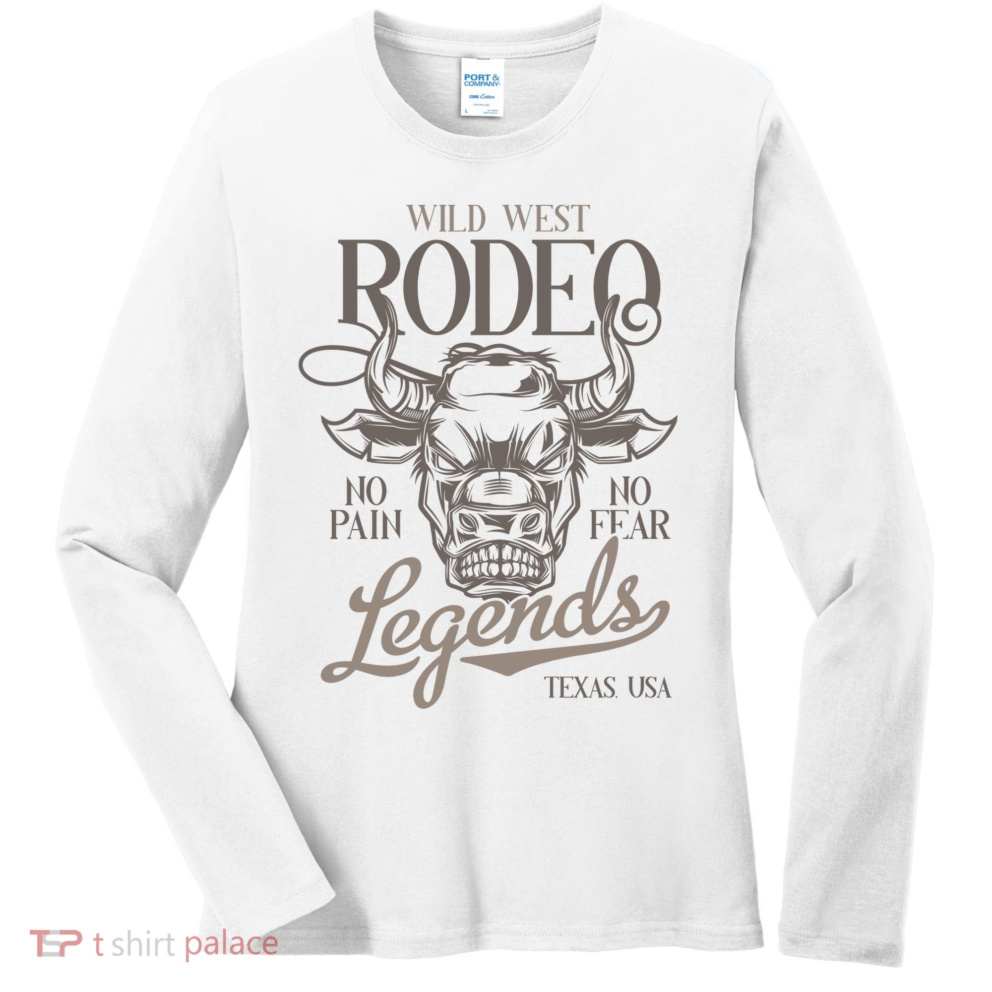 Cowboy Rodeo Wild West Texas Women's Long Sleeve Shirt