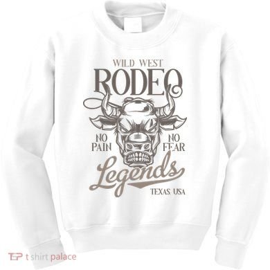 Cowboy Rodeo Wild West Texas Kids Sweatshirt