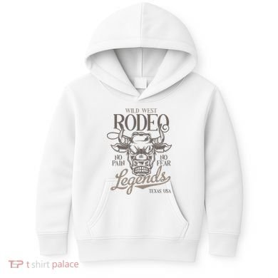 Cowboy Rodeo Wild West Texas Kids Hoodie
