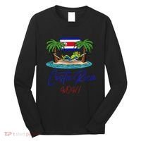 Costa Rica Wow Costa Rican Flag Long Sleeve Shirt thumb 0