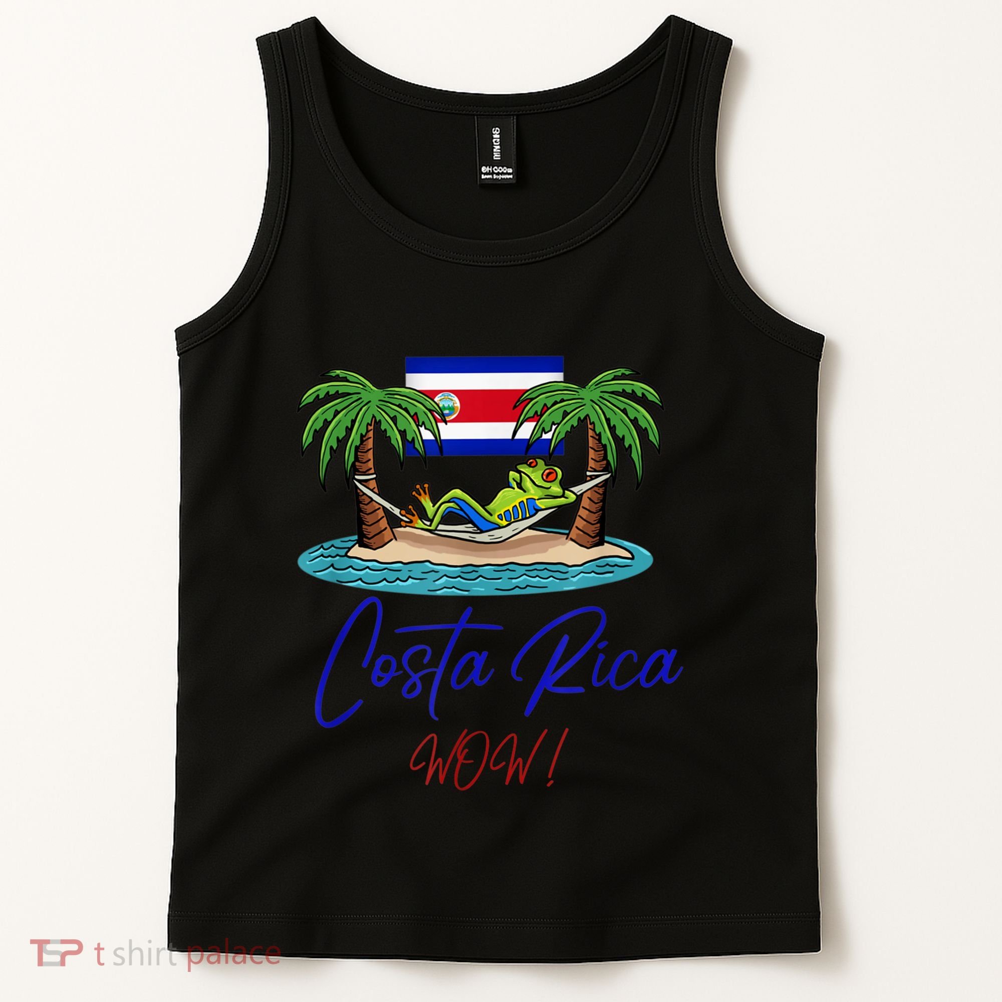 Costa Rica Wow Costa Rican Flag Tank Top
