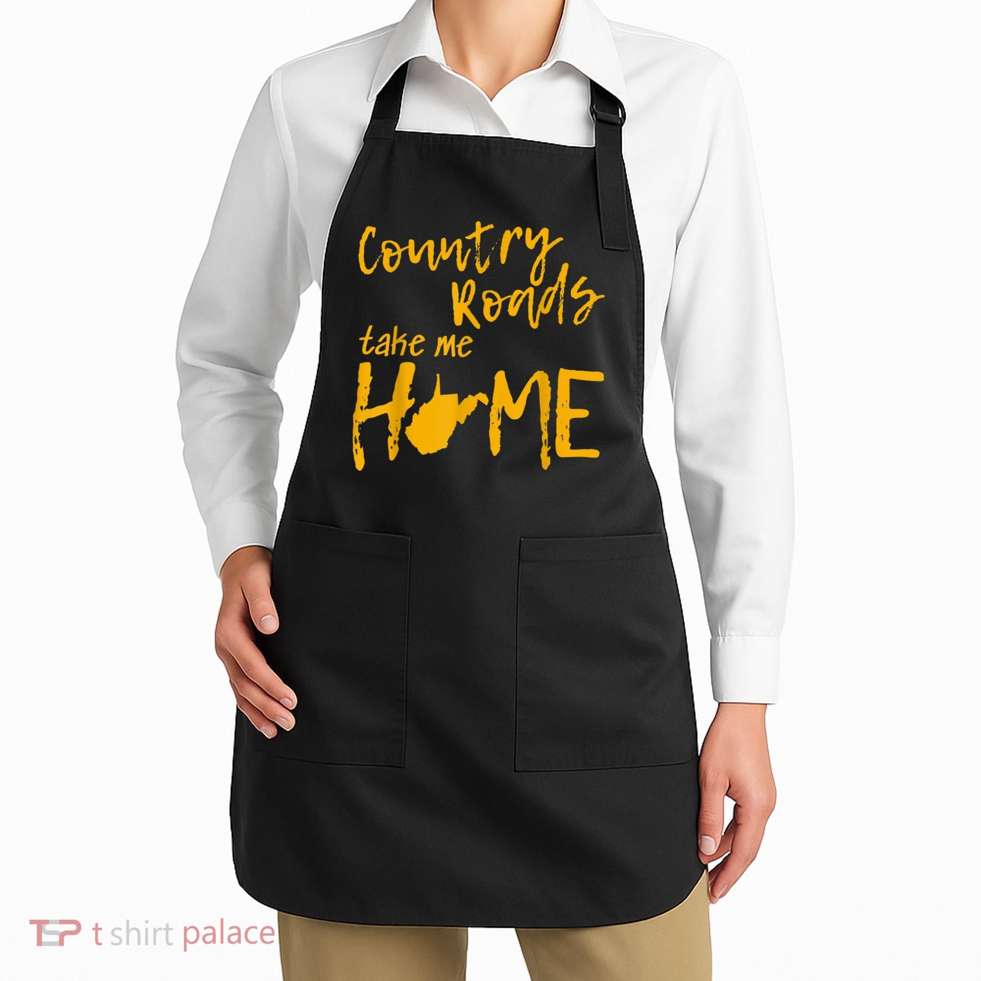 Country Roads West Virginia Map Take Me Home WV 304 Apron