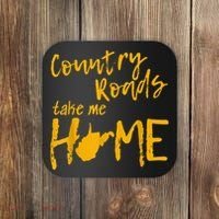 Country Roads West Virginia Map Take Me Home WV 304 Coaster thumb 0