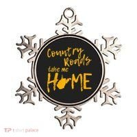 Country Roads West Virginia Map Take Me Home WV 304 Ornament thumb 0