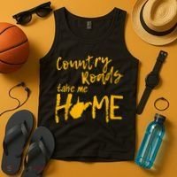 Country Roads West Virginia Map Take Me Home WV 304 Tank Top thumb 4