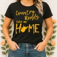 Country Roads West Virginia Map Take Me Home WV 304 Women's T-Shirt thumb 2