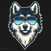 Cool Retro Wolf In Sunglasses 70s 80s 90s Novelty Funny Wolf Toddler Hoodie thumb 2