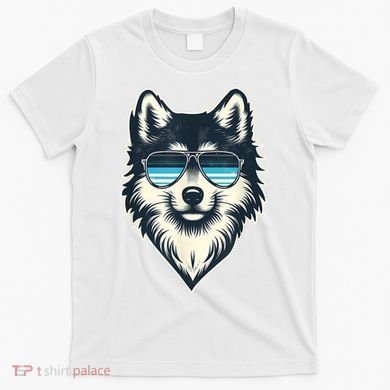 Cool Retro Wolf In Sunglasses 70s 80s 90s Novelty Funny Wolf T-Shirt
