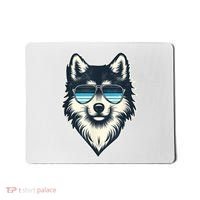 Cool Retro Wolf In Sunglasses 70s 80s 90s Novelty Funny Wolf Mousepad thumb 0