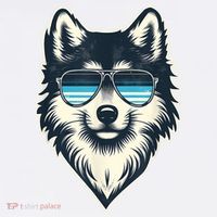 Cool Retro Wolf In Sunglasses 70s 80s 90s Novelty Funny Wolf Mousepad thumb 1